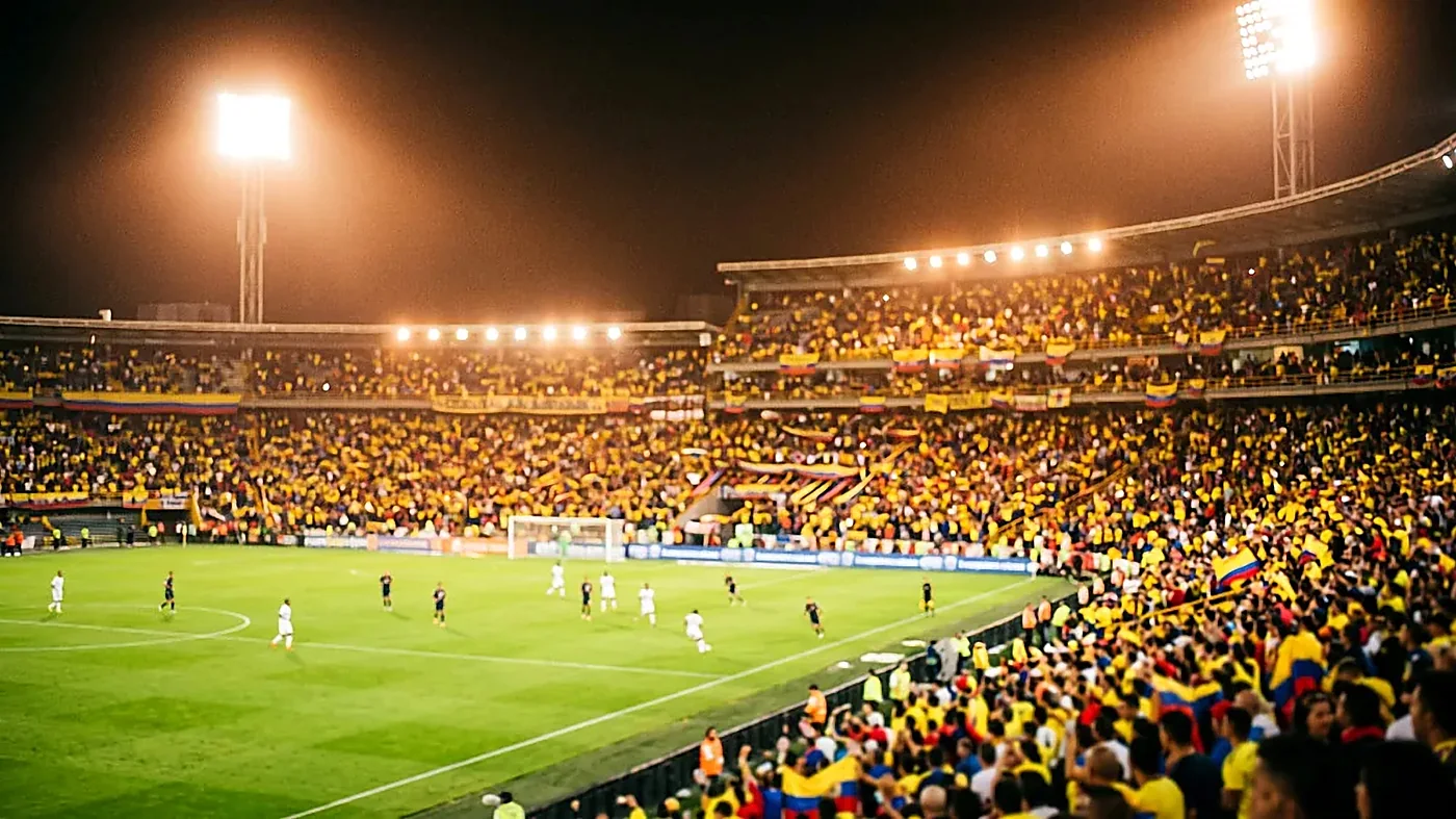 Apuestas deportivas en Luckia: fútbol en un estadio de Colombia